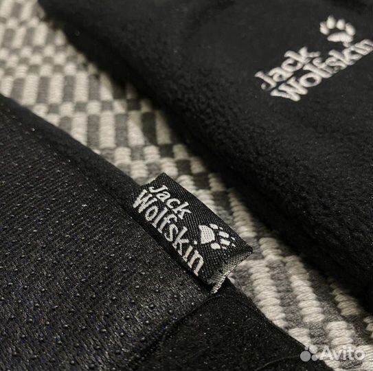 Перчатки jack wolfskin флис новые