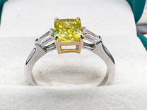 Золотое кольцо с бриллиантами 1.18 карата