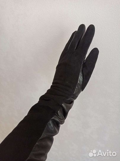 Перчатки женские натуральная кожа, р.8