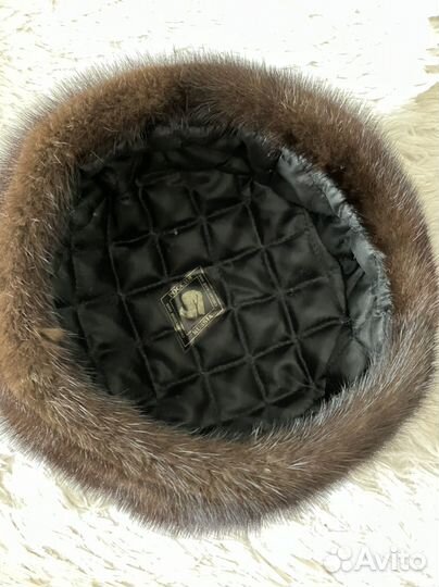 Шапка норковая женская