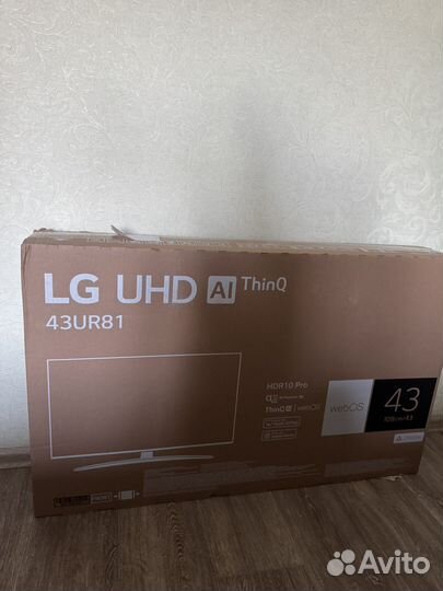 Телевизор SMART tv новый LG 43ur81