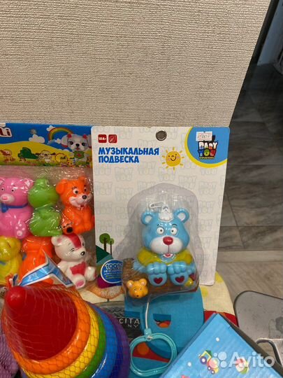 0-12м новые игрушки, погремушки, музык. развивашки