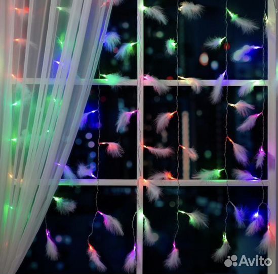 Гирлянда перья