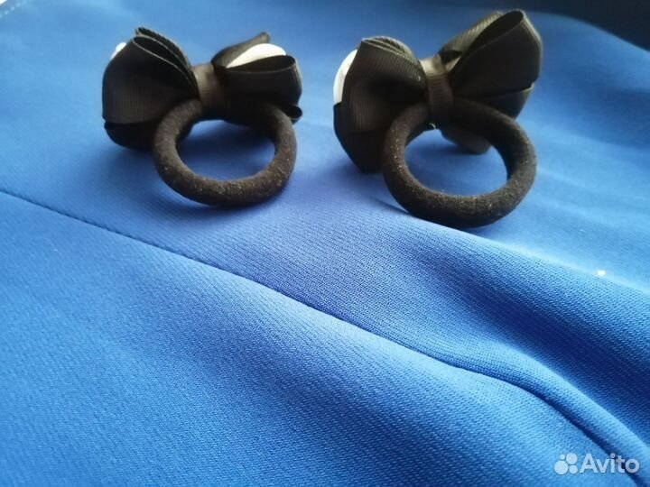 Мини школьные бантики ручной работы