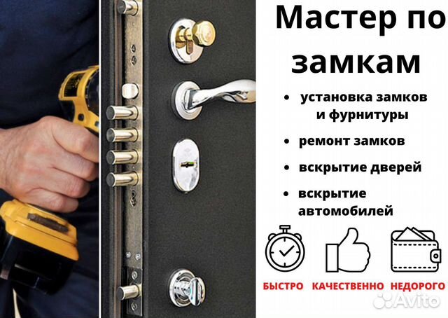 Вскрытие, ремонт и установка замков