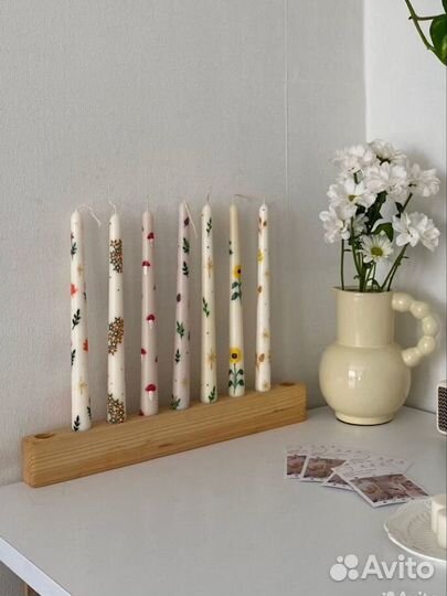 Соевые свечи с росписью