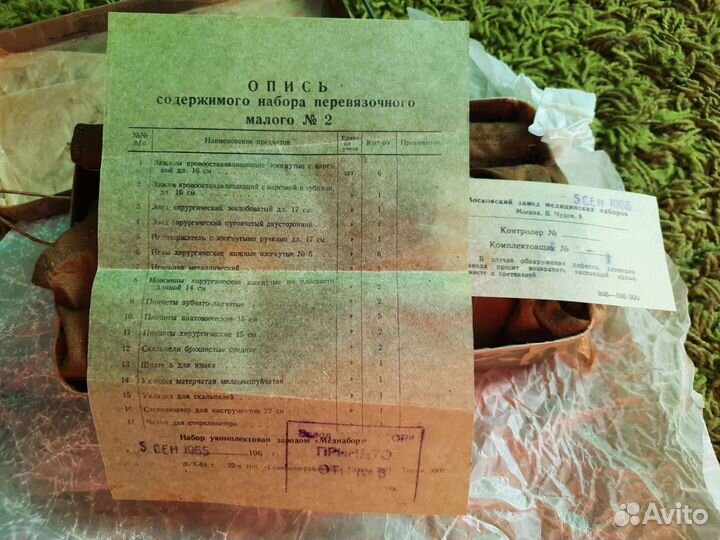Набор малый перевязочный