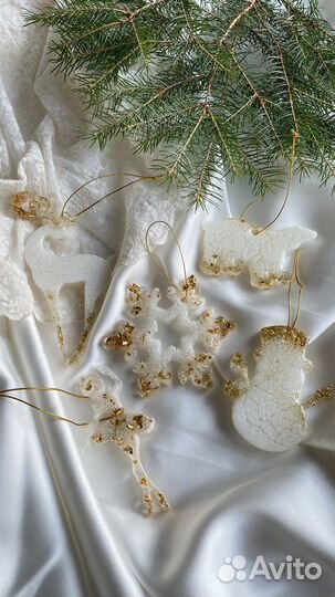 Новогодние елочные игрушки ручной работы