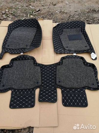 Коврики в салон 3D эко кожа Toyota Rav-4 30 разные