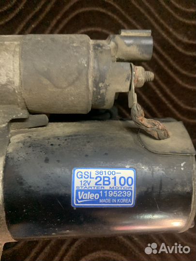 Стартер hyundai, kia 1.4-16