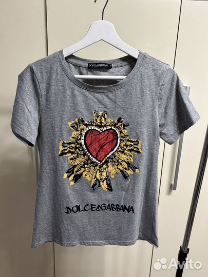 Футболка серая dolche gabbana
