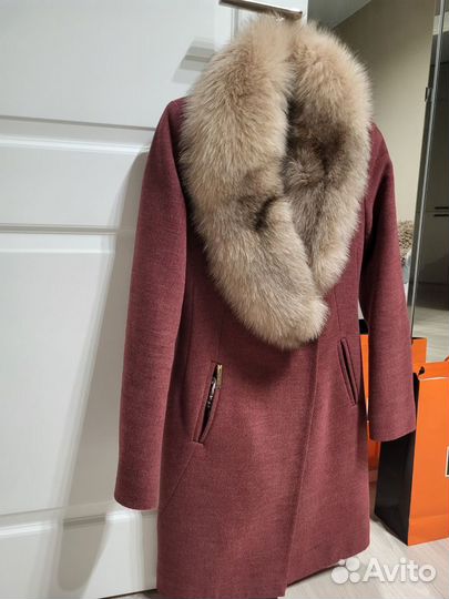 Пальто с мехом, русский стиль