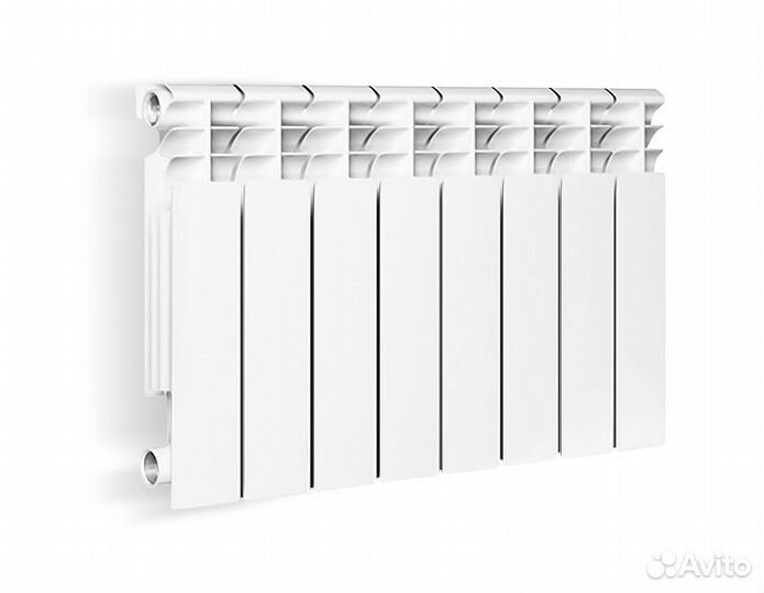 Радиатор алюминиевый oasis 350/80/6 (0.67 кВт)