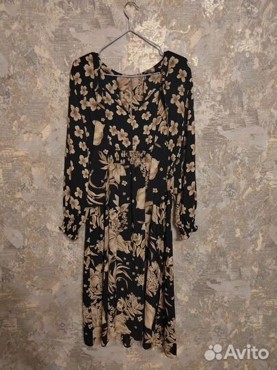 Платье макси черное Zara