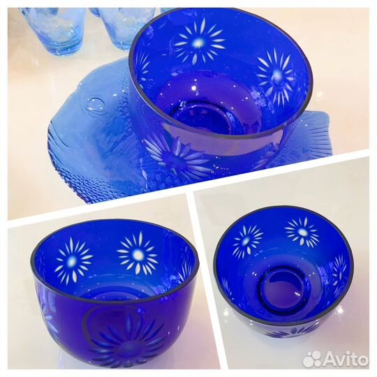 Синее стекло, керамика СССР
