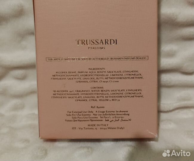 Духи Trussardi Delicate rose