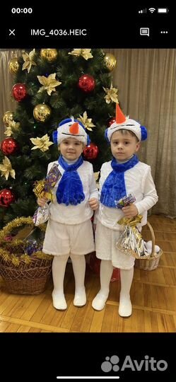 Костюм снеговика 98-116