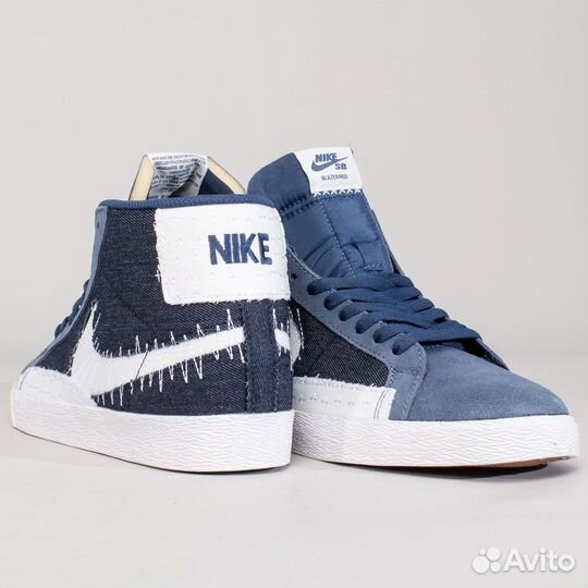 44 Кеды Nike SB Zoom Blazer Mid, Sashiko Mystic Na