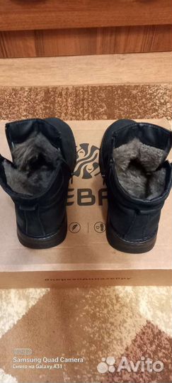 Ботинки кожанные зимние для мальчика, 35 размер