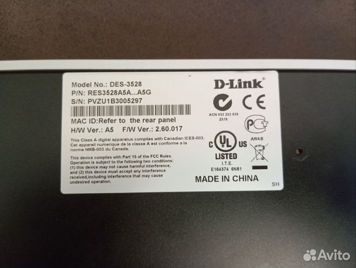 Коммутатор D-Link DES 3528