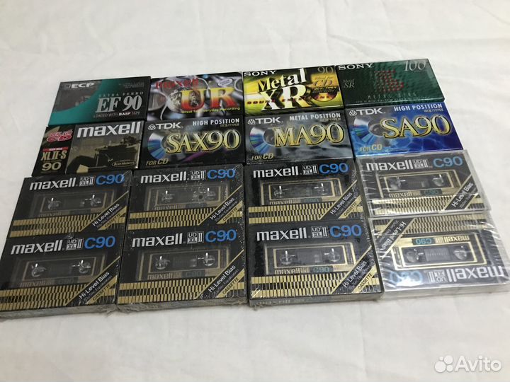 Аудиокассеты новые maxell и другие