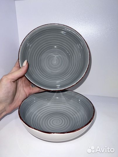 Тарелки глубокие керамика пара