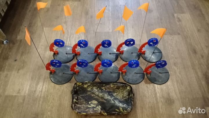 Жерлицы зимние оснащённые + сумка