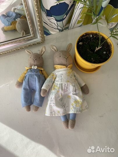 Игрушки зайчики премиум