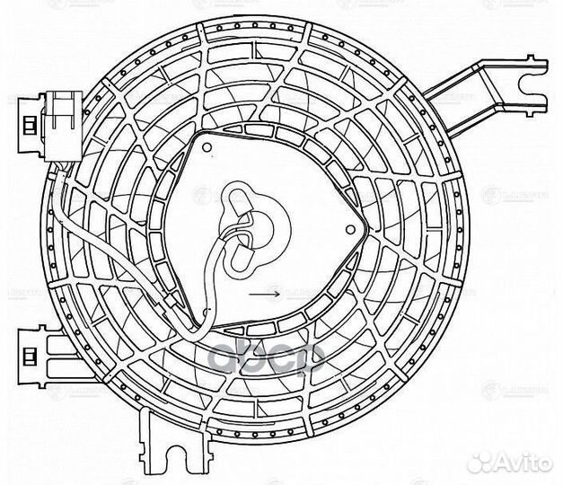Вентилятор кондиц. с кожухом для а/м Toyota Lan