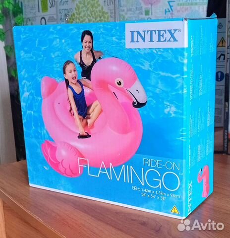 Надувной матрас - фламинго