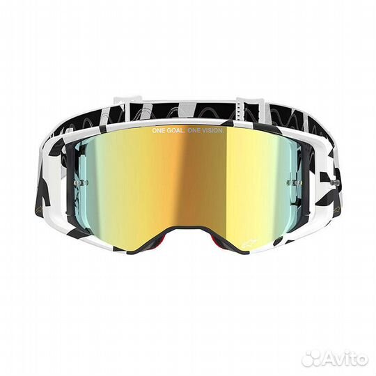 Alpinestars Supertech Corp Goggle White Gold Черный