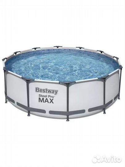 Бассейн 366х100 + фильтр + лестница Bestway 56418