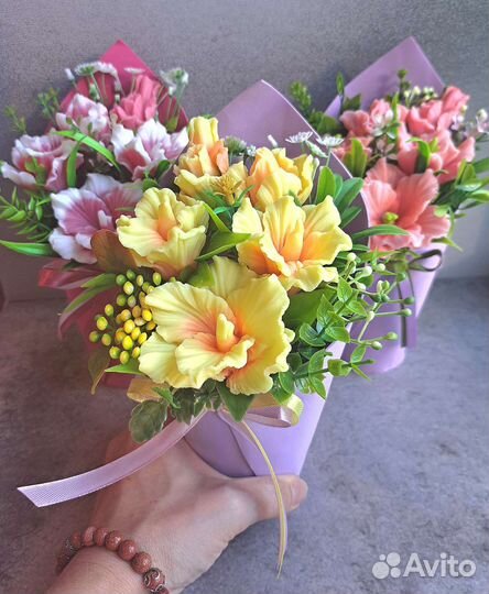 Букет цветов из мыла. Подарок учителю