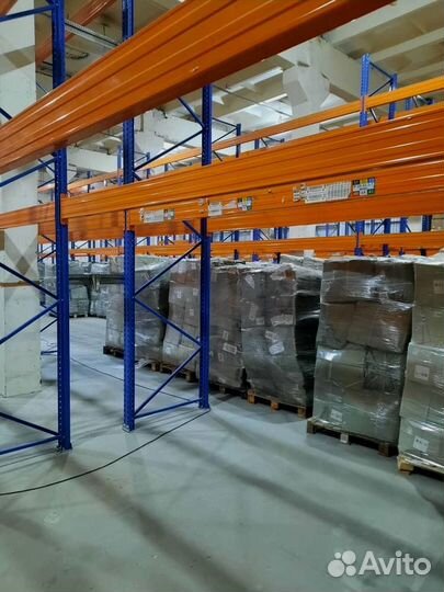 Фронтальные стеллажи складские паллетные Микрон Бу №124