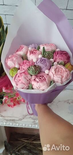 Съедобный букет из зефира