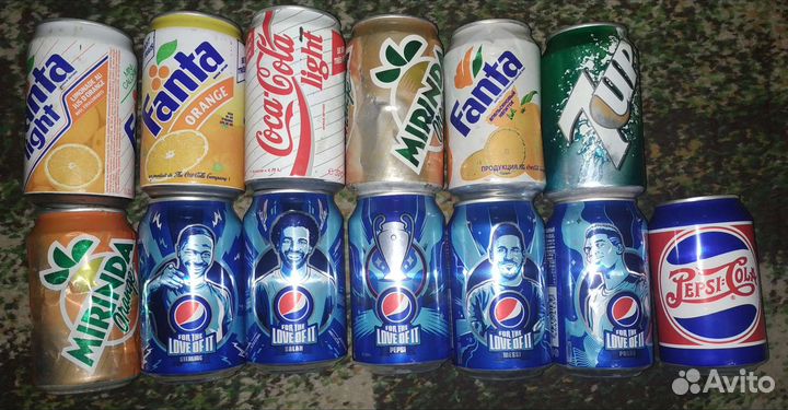 Банки из под газировки и пива