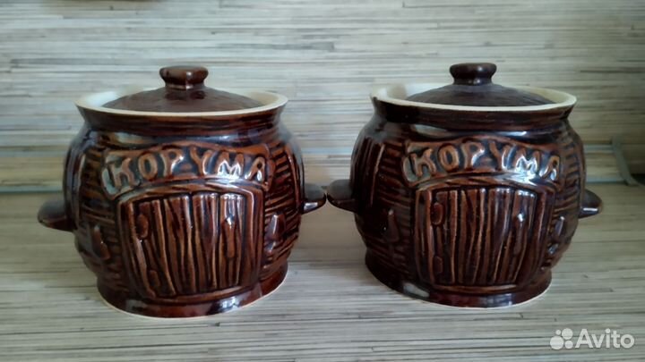 Горшок керамический 2 штуки