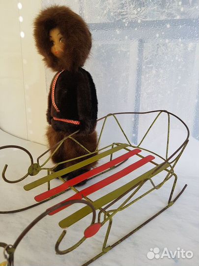 Санки СССР для куклы. Раритет