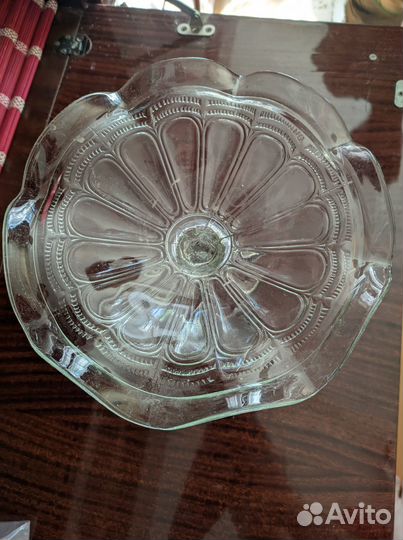 Винтажная,старинная ваза на ножке, фруктовница