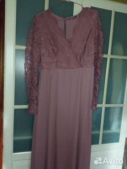 Платье вечернее в пол 46