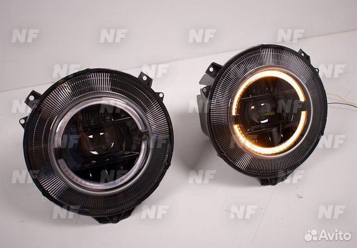 Фары темные Мерседес Гелендваген