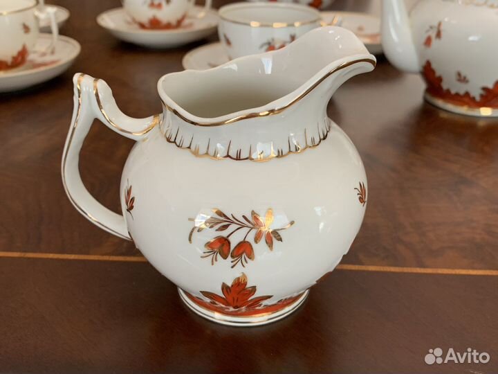 Сервиз чайный вербилки, дулево 20-е годы