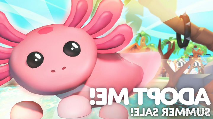 Райд аксолотль (adopt me, Roblox)