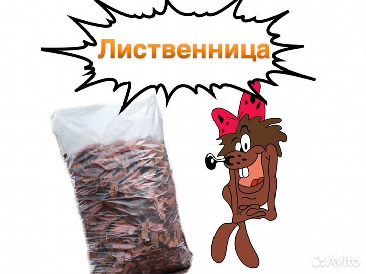 Кора лиственницы сосны мульча