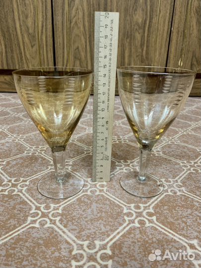 Фужеры цветное стекло СССР