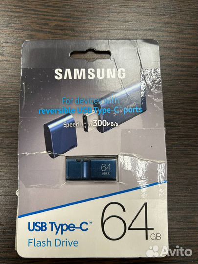 Карта памяти Samsung USB Type-C 64GB