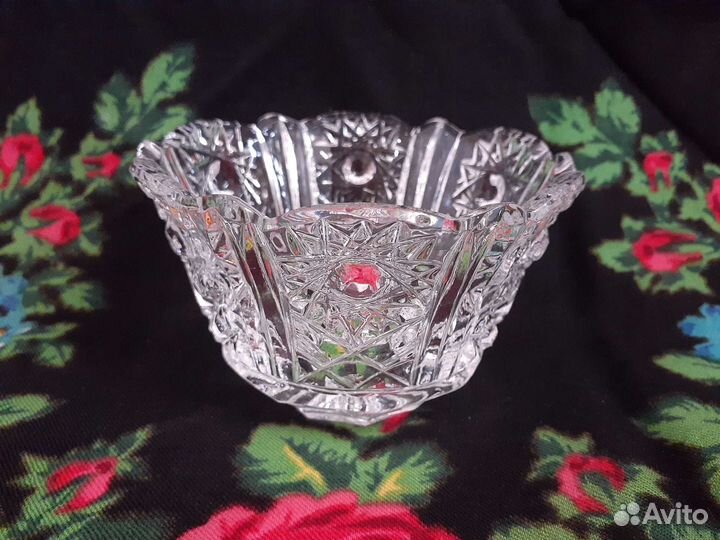 Конфетница хрусталь СССР