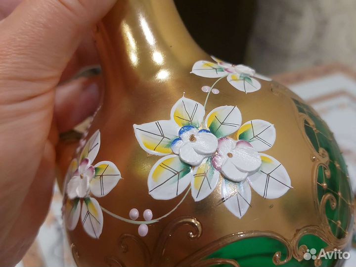 Графин Богемия со стопками.Лепнина