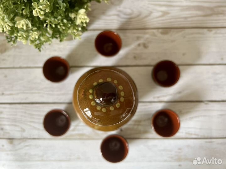 Набор для ликера и коньяка штоф графин СССР