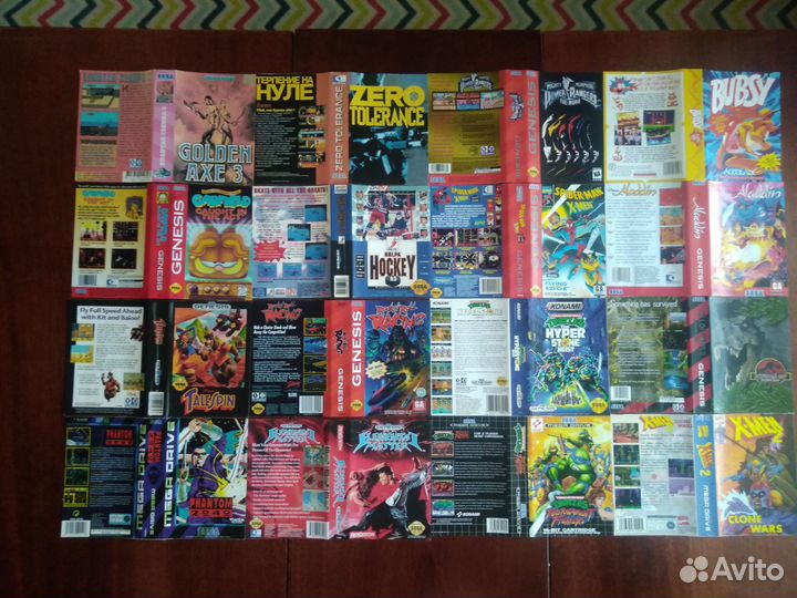 Б/У ретро обложки Sega